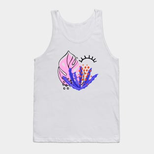 Abstract tropical print Tank Top